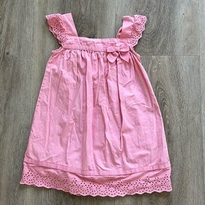 Pink Gymboree embroider bow dress 2T